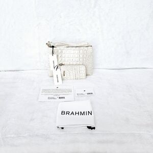 NWT Brahmin COCONUT MILK Lorelei w/Lennon Wallet